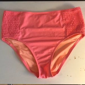 Peach High Waisted VS swimsuit bottoms